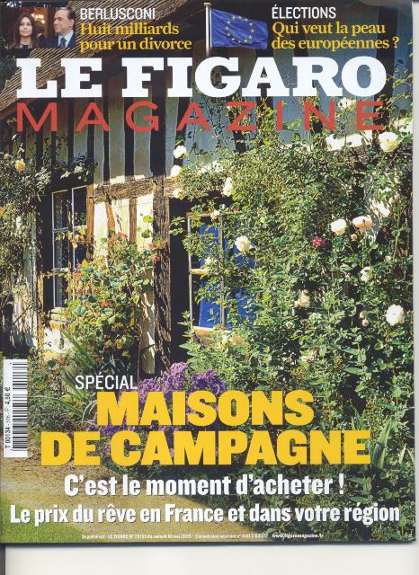 COUVERTURE DU FIGARO MAGAZINE DU 16 MAI 2009 CANY IMMOBILIER