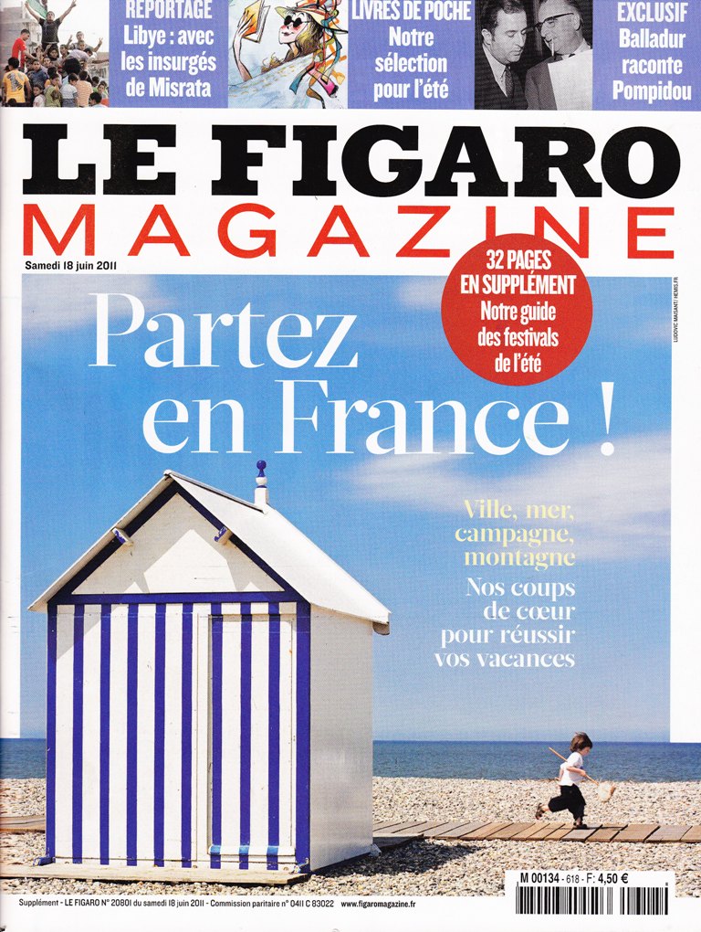 NOS PUBLICITES ONT ETE DANS LE FIGARO MAGAZINE DU 18 JUIN 2011.