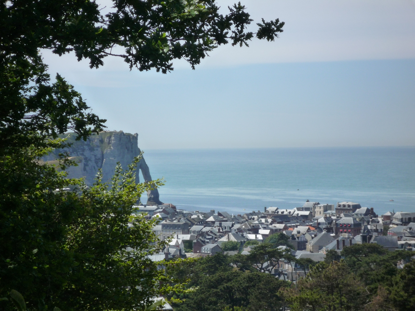 Vue d'Etretat du Donjon