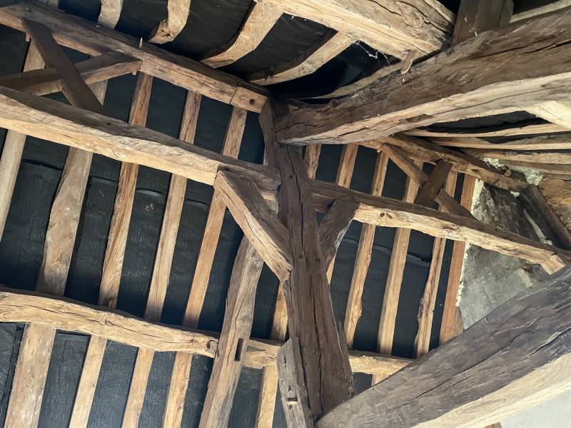 EXCLUSIVITE MAISON NORMANDE EN BRIQUES ET SILEX A RENOVER SUR GRAND TERRAIN