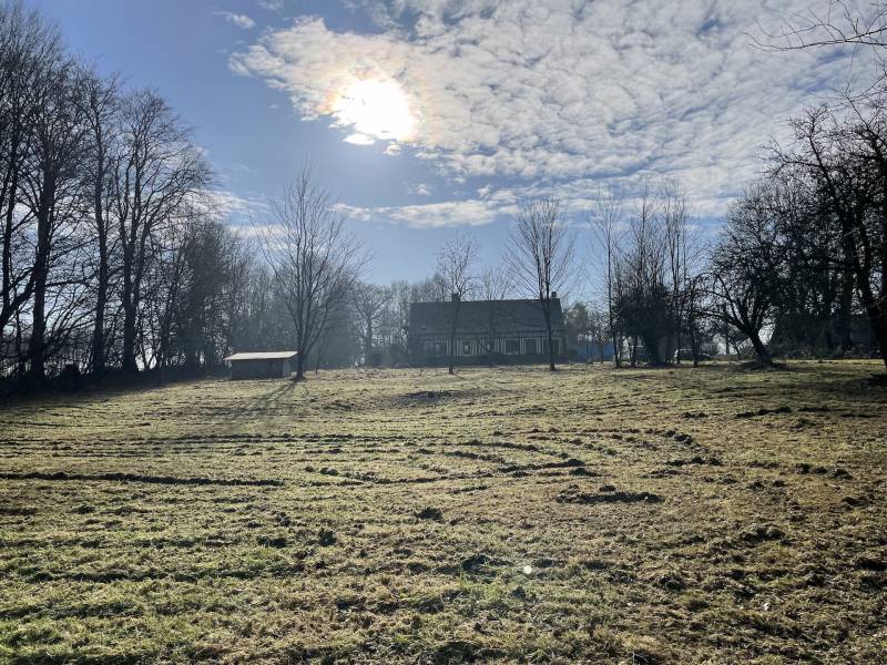 EXCLUSIVITE MAISON NORMANDE EN BRIQUES ET SILEX A RENOVER SUR GRAND TERRAIN