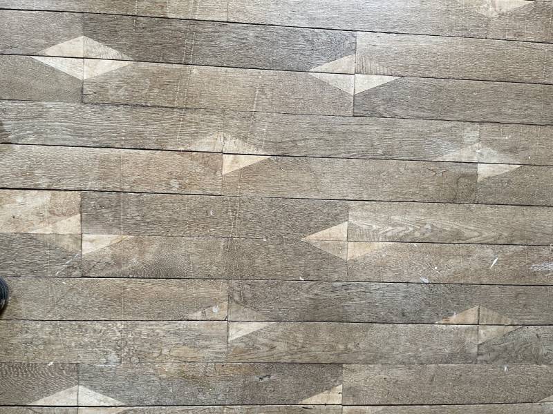 Parquet marqueté d'un château normand