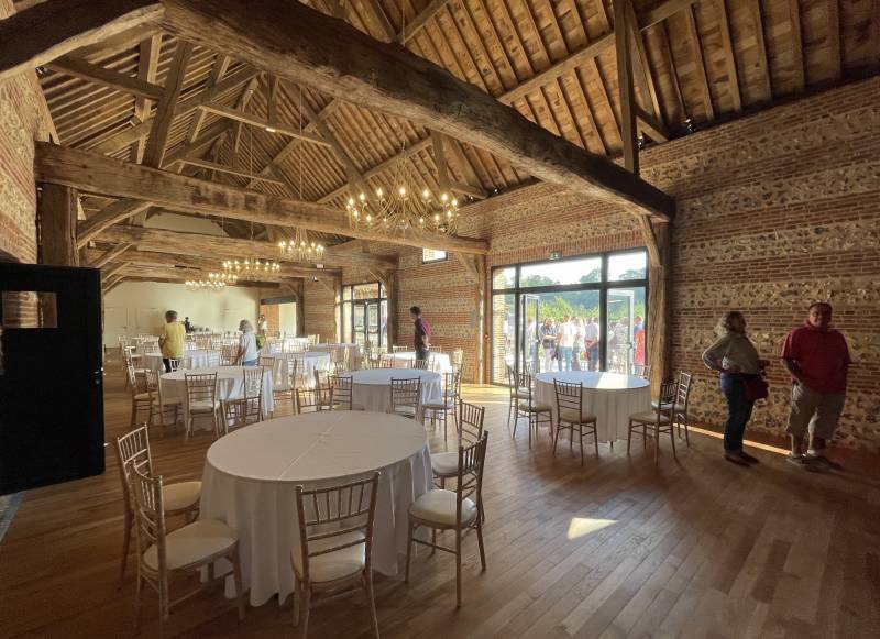 Salle de réception du domaine du manoir d'Auffay à OHERVILLE