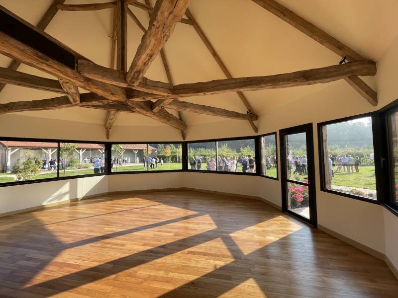 Salle de réception du domaine du manoir d'Auffay à OHERVILLE