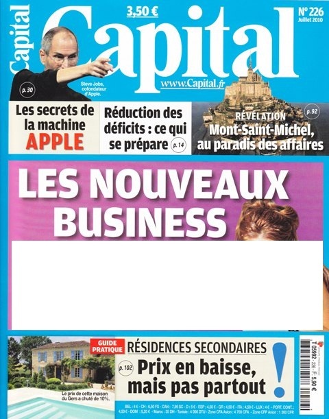 CANY IMMOBILIER A PARTICIPE A L'ENQUETE DU MAGAZINE CAPITAL DE JUILLET 2010 SUR LE PRIX DES RESIDENCES SECONDAIRES