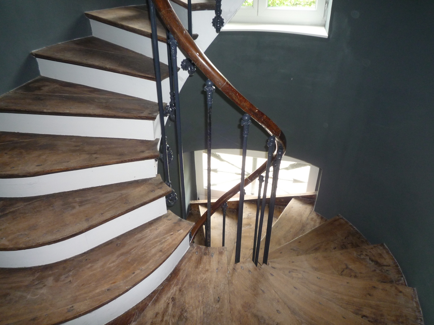 Palier d'escalier d'un chateau à vendre proche de Varengeville