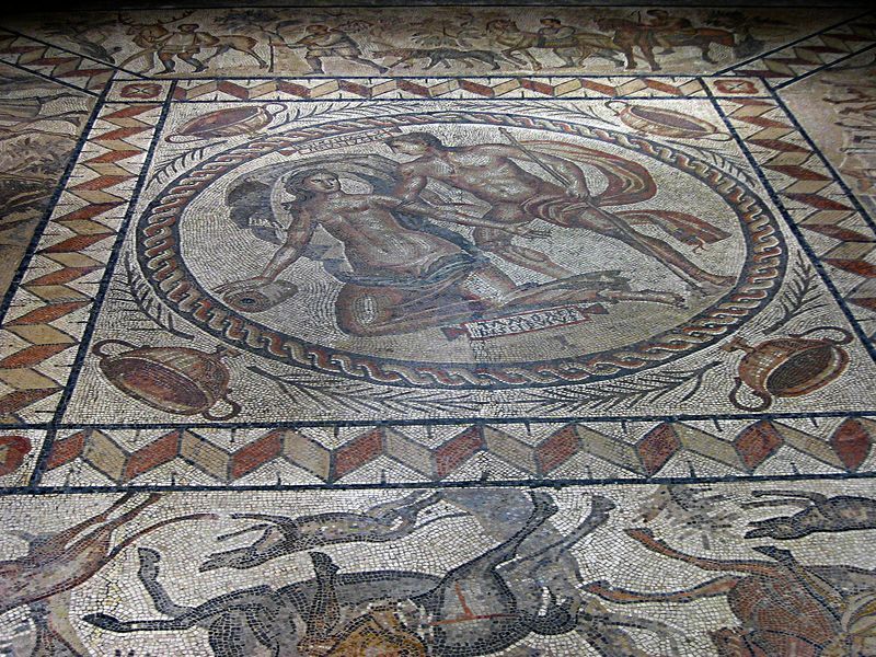 mosaique romaine découverte à lillebonne