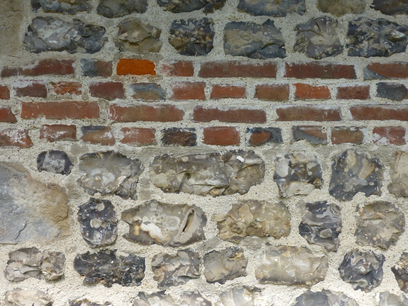 Briques et silex d'une maison à vendre dans le secteur de Varengeville