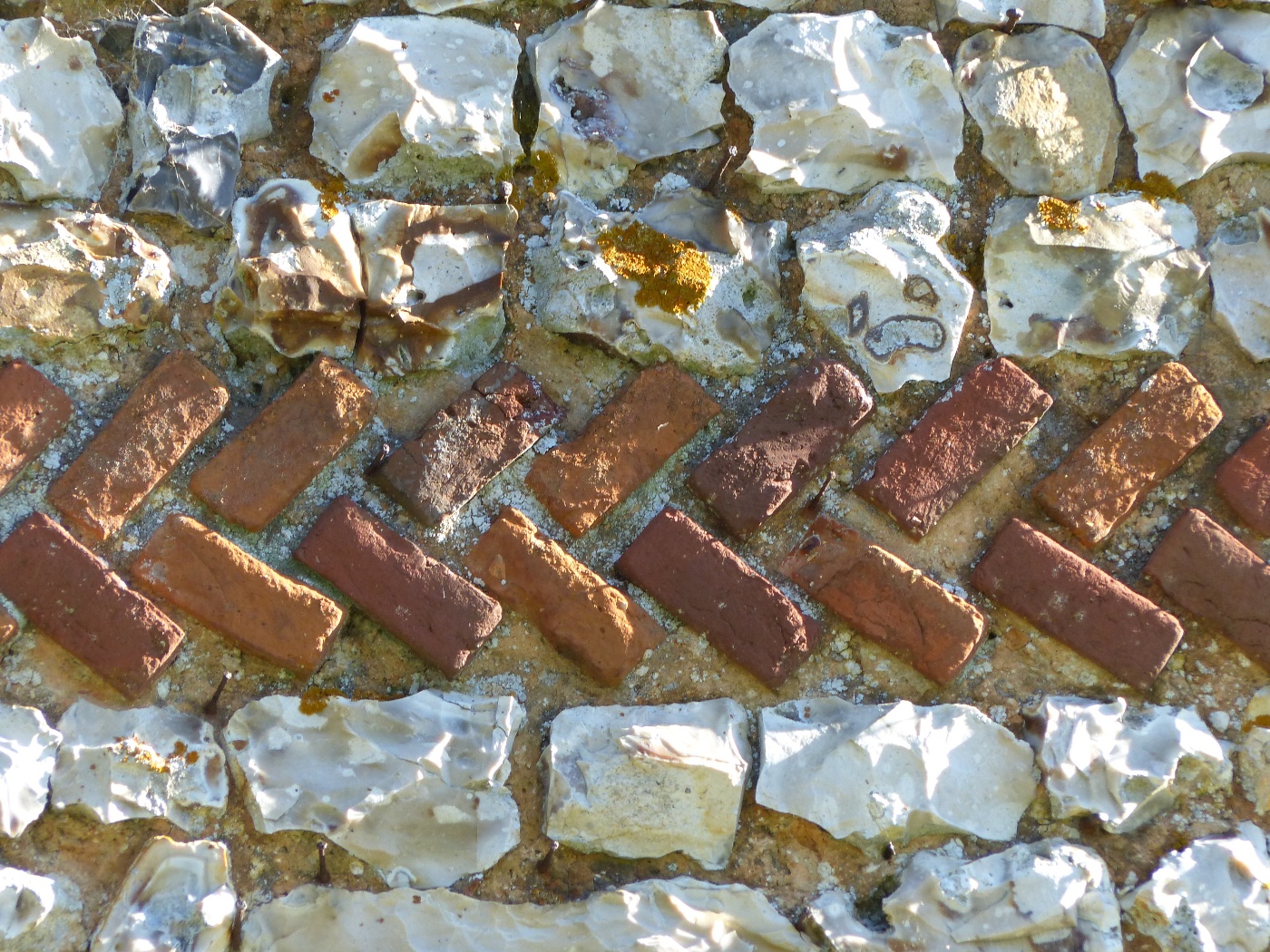 Briques et silex d'un manoir à vendre dans la région d'Etretat