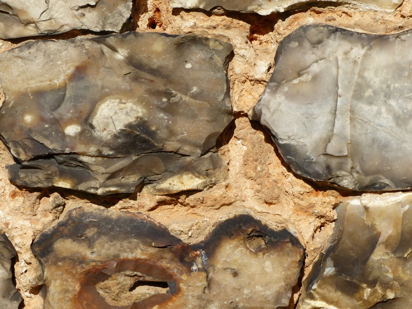 Silex blonds d'une maison normande à vendre dans la région de Veules les roses