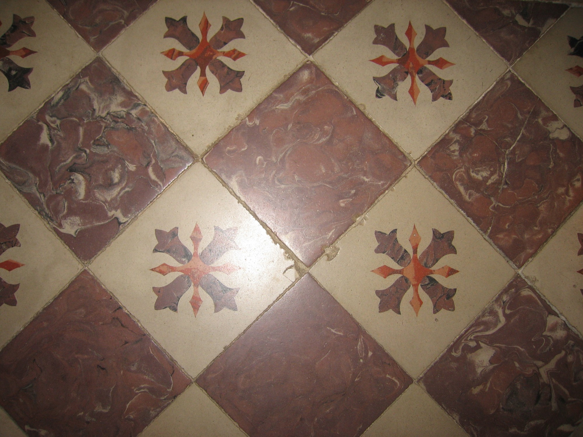 Carrelage dans un chateau à vendre près d'Yvetot