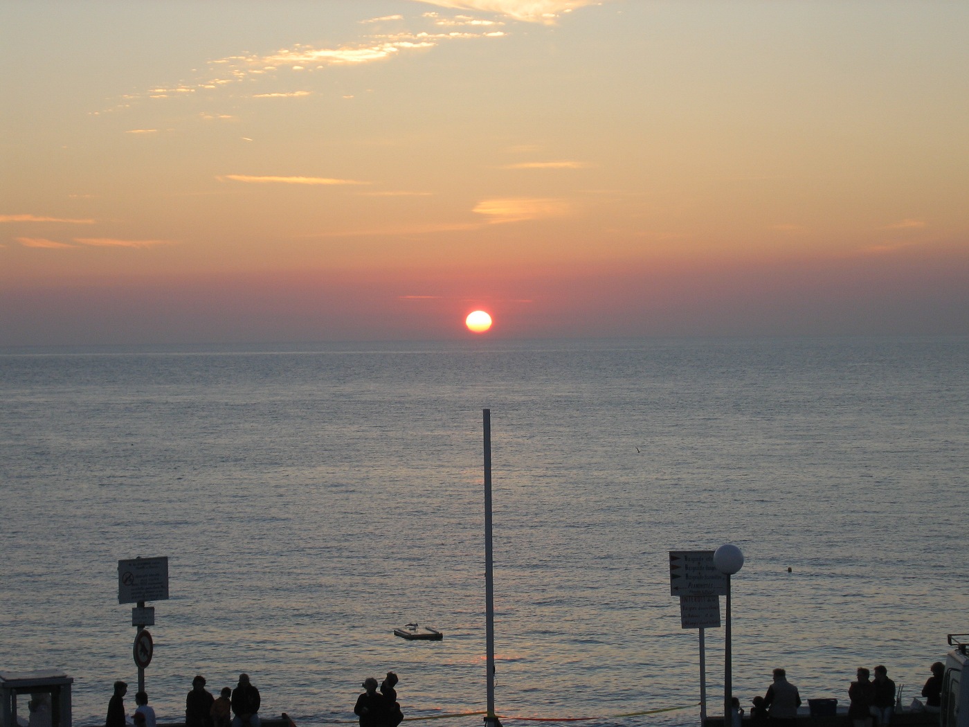 Coucher de soleil aux petites dalles