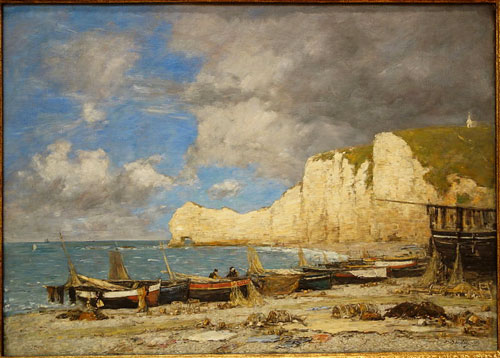 Eugène Boudin falaises à Etretat