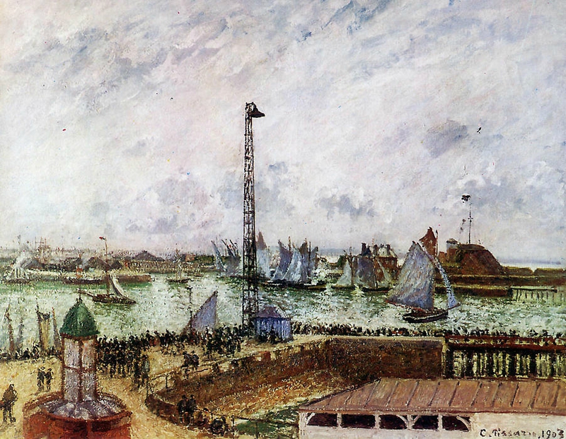 L'anse des pilotes au Havre par PISSARRO