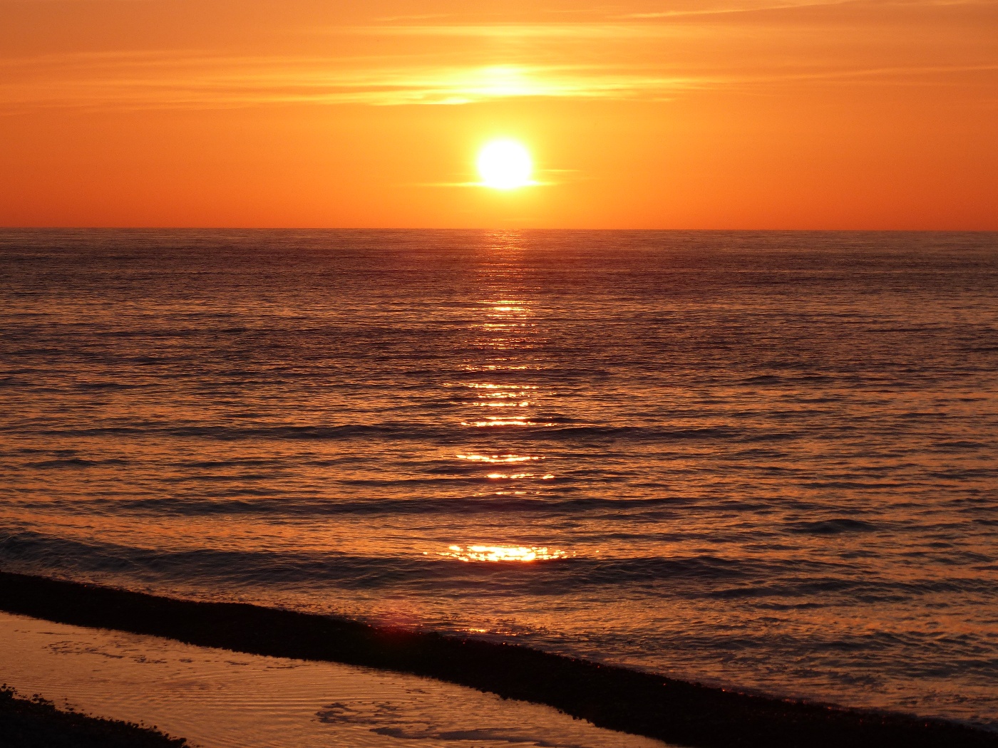 SOLEIL COUCHANT A VEULETTES SUR MER